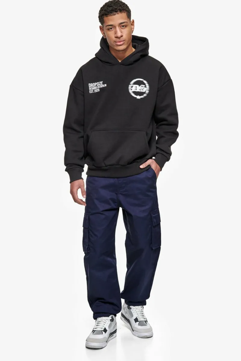 Cargos<Dropsize Single Cargo Pocket Work Wear Pants Navy