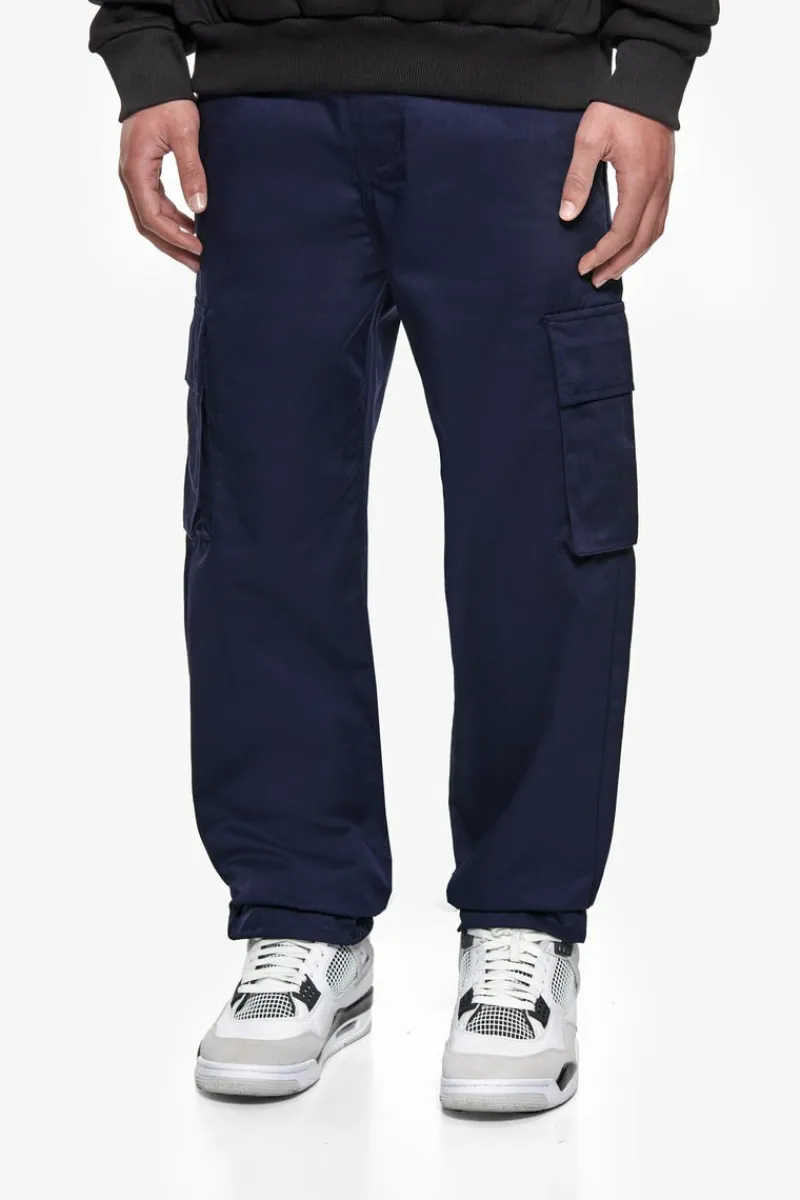 Cargos<Dropsize Single Cargo Pocket Work Wear Pants Navy