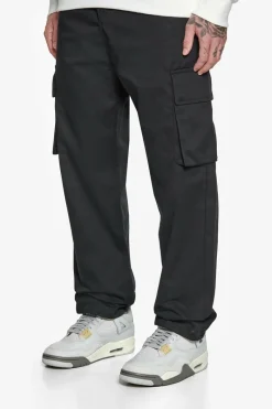Cargos<Dropsize Single Cargo Pocket Work Wear Pants Black