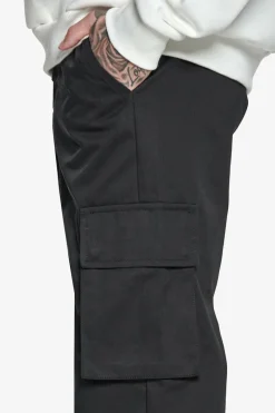 Cargos<Dropsize Single Cargo Pocket Work Wear Pants Black