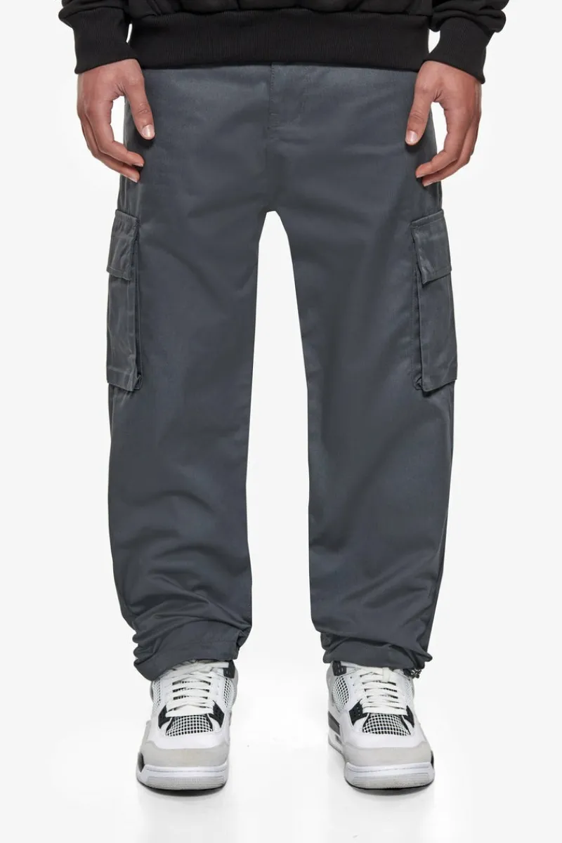 Cargos<Dropsize Single Cargo Pocket Work Wear Pants Grey