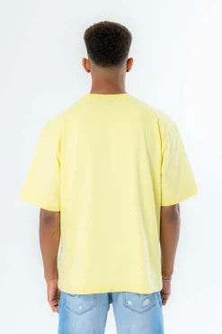 T-Shirt<Dropsize Split Design Heavy T-Shirt Yellow