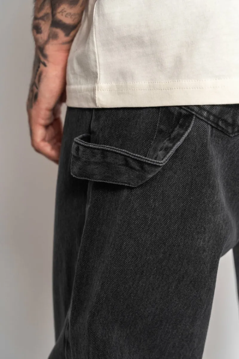 Jeans<Dropsize Straight Fit Jeans Washed Grey