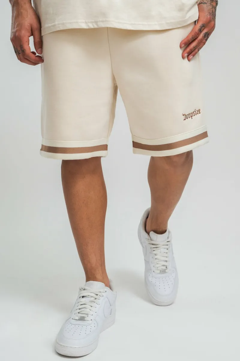 Shorts<Dropsize Stripe Short V2 Coconut/ Brown