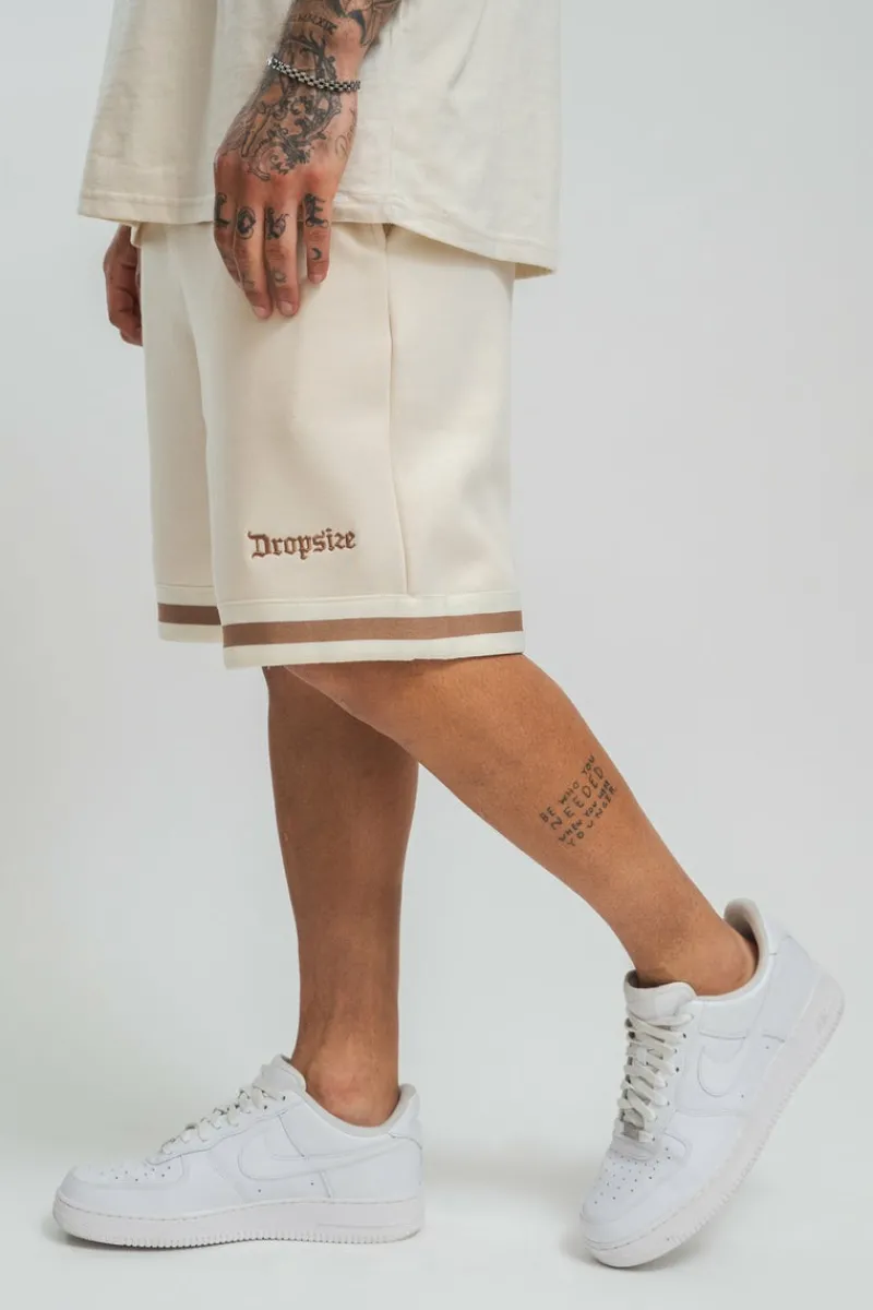 Shorts<Dropsize Stripe Short V2 Coconut/ Brown
