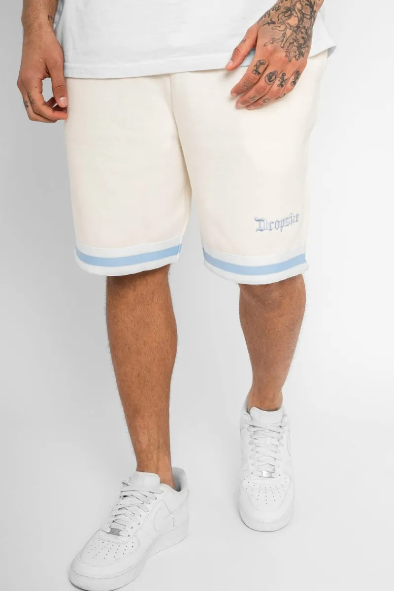 Shorts<Dropsize Stripe Short V2 Creme Babyblue