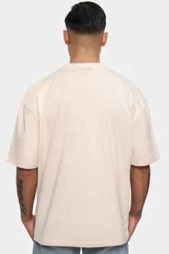 T-Shirt<Dropsize Super Heavy Front Embo Tshirt Coconut Milk