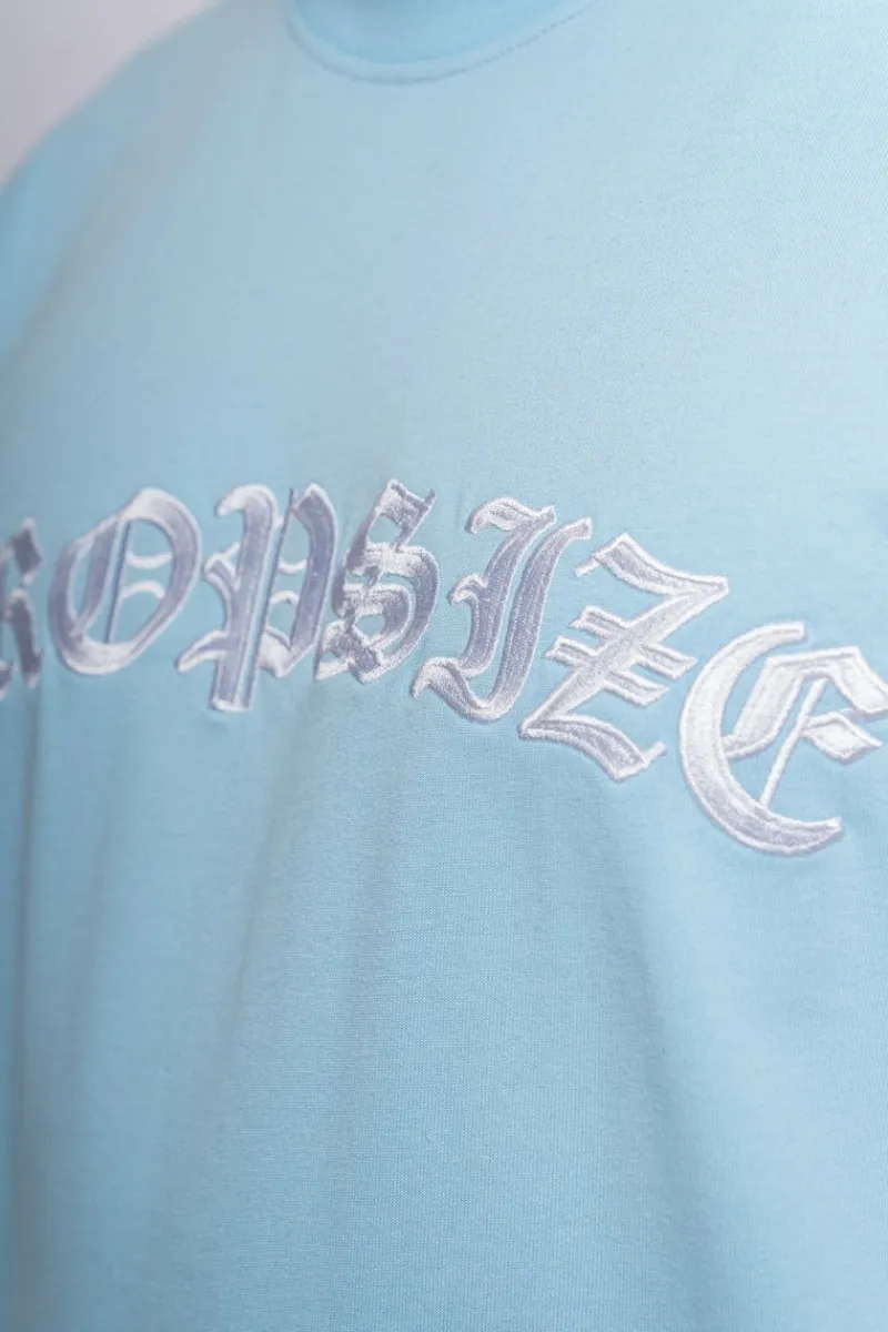 T-Shirt<Dropsize Super Heavy Front Embo T-Shirt Baby Blue