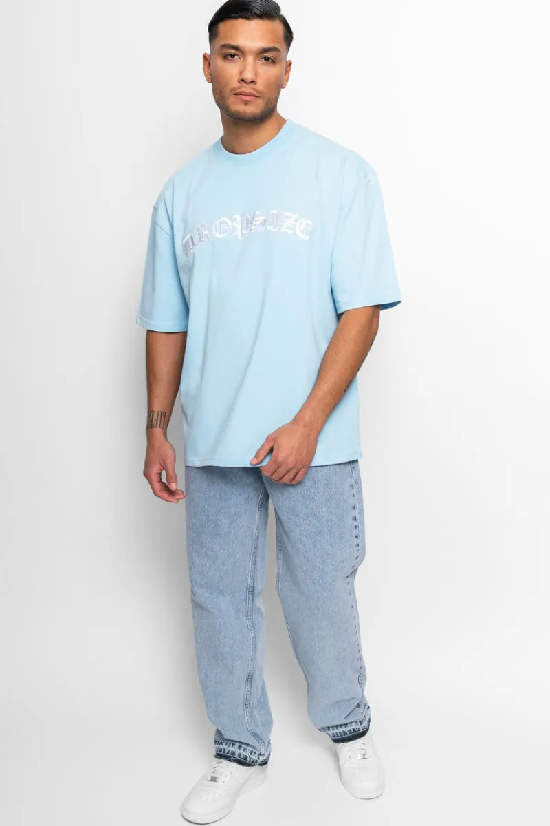 T-Shirt<Dropsize Super Heavy Front Embo T-Shirt Baby Blue