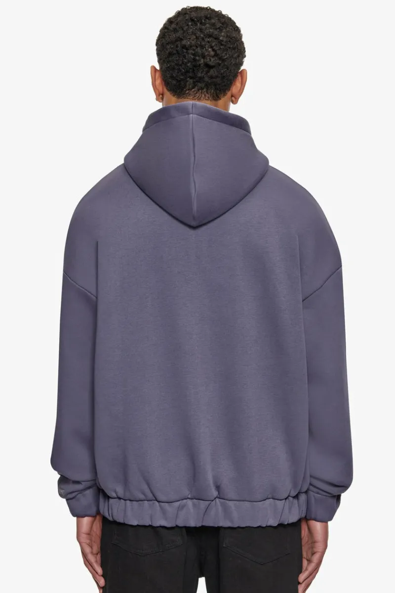 Zipper<Dropsize Super Heavy Overisze Blank Zip Hoodie Granite