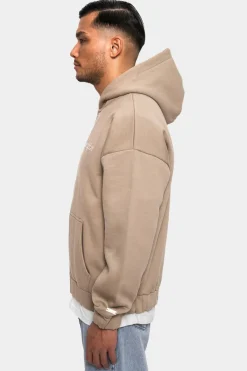 Zipper<Dropsize Super Heavy Oversize Blank Zip Hoodie Weathered Teak