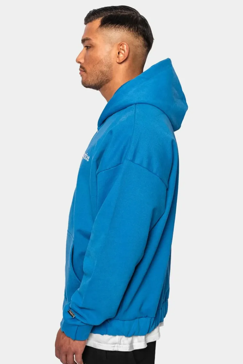 Zipper<Dropsize Super Heavy Oversize Blank Zip Hoodie Royal Blue