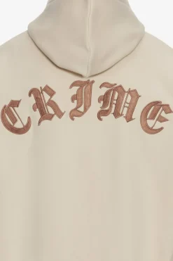 Zipper<Dropsize Super Heavy Oversized Crime Zip Hoodie Coconut Milk