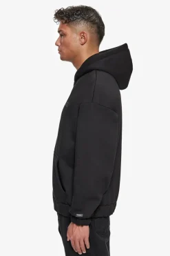 Zipper<Dropsize Super Heavy Oversized Hd Print Zip Hoodie V2 Black