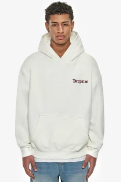 Hoodie<Dropsize Super Heavy Oversize Embo Hoodie Cream Bordeaux