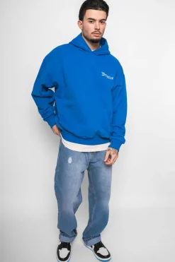 Hoodie<Dropsize Super Heavy Oversize Embo Hoodie Royal Blue