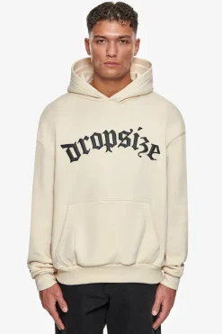 Hoodie<Dropsize Super Heavy Oversize Future Is Ours Hoodie Coconut/Black