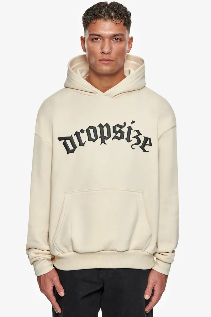 Hoodie<Dropsize Super Heavy Oversize Future Is Ours Hoodie Coconut/Black