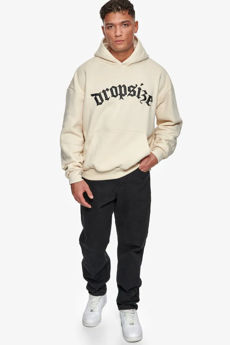 Hoodie<Dropsize Super Heavy Oversize Future Is Ours Hoodie Coconut/Black