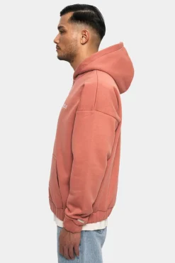 Zipper<Dropsize Super Heavy Oversize Logo Design Zip Hoodie Canyon Clay