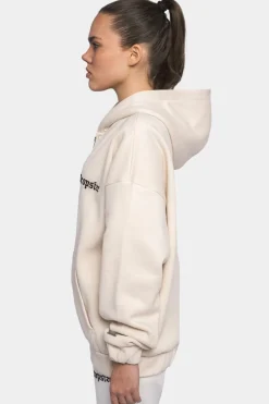 Frauen<Dropsize Super Heavy Oversize Logo Zip Hoodie Coconut Milk