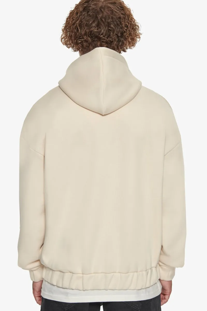 Zipper<Dropsize Super Heavy Oversize Mid Front Embo Zip Hoodie Coconut Milk
