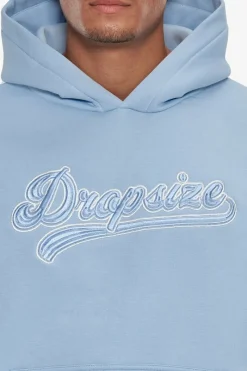 Hoodie<Dropsize Super Heavy Oversize Smooth Logo Hoodie Baby Blue