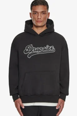 Hoodie<Dropsize Super Heavy Oversize Smooth Logo Hoodie Black