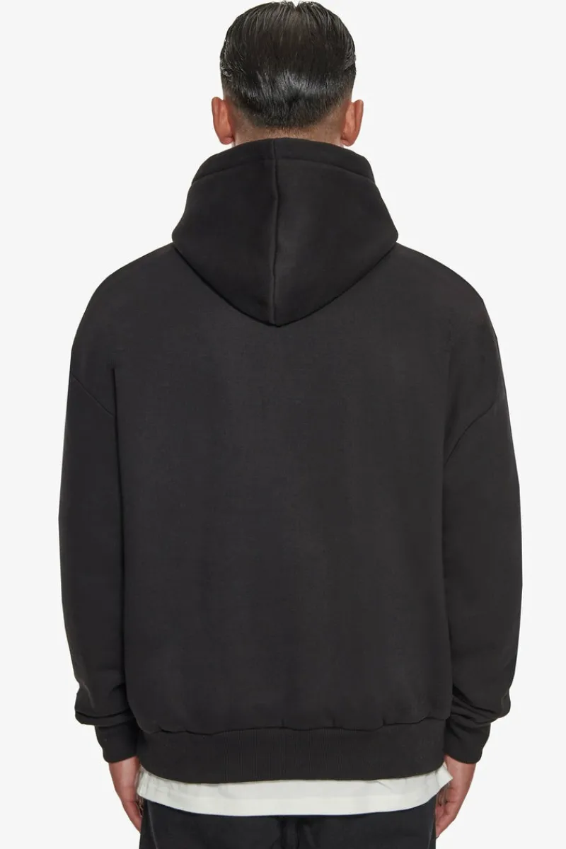 Hoodie<Dropsize Super Heavy Oversize Smooth Logo Hoodie Black