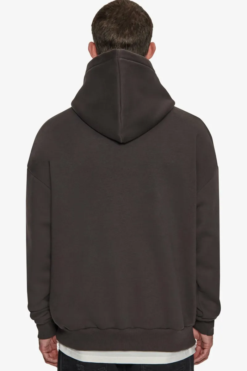 Hoodie<Dropsize Super Heavy Oversize V2 Middle Embo Hoodie Washed Black / White