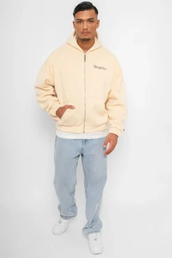 Zipper<Dropsize Super Heavy Oversize Zip Hoodie Navajo