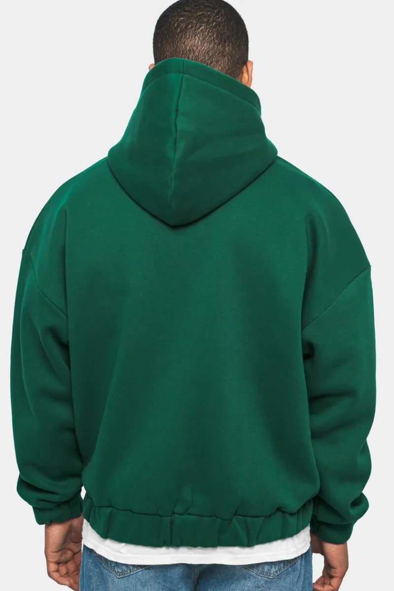 Zipper<Dropsize Super Heavy Oversize Zip Hoodie Green