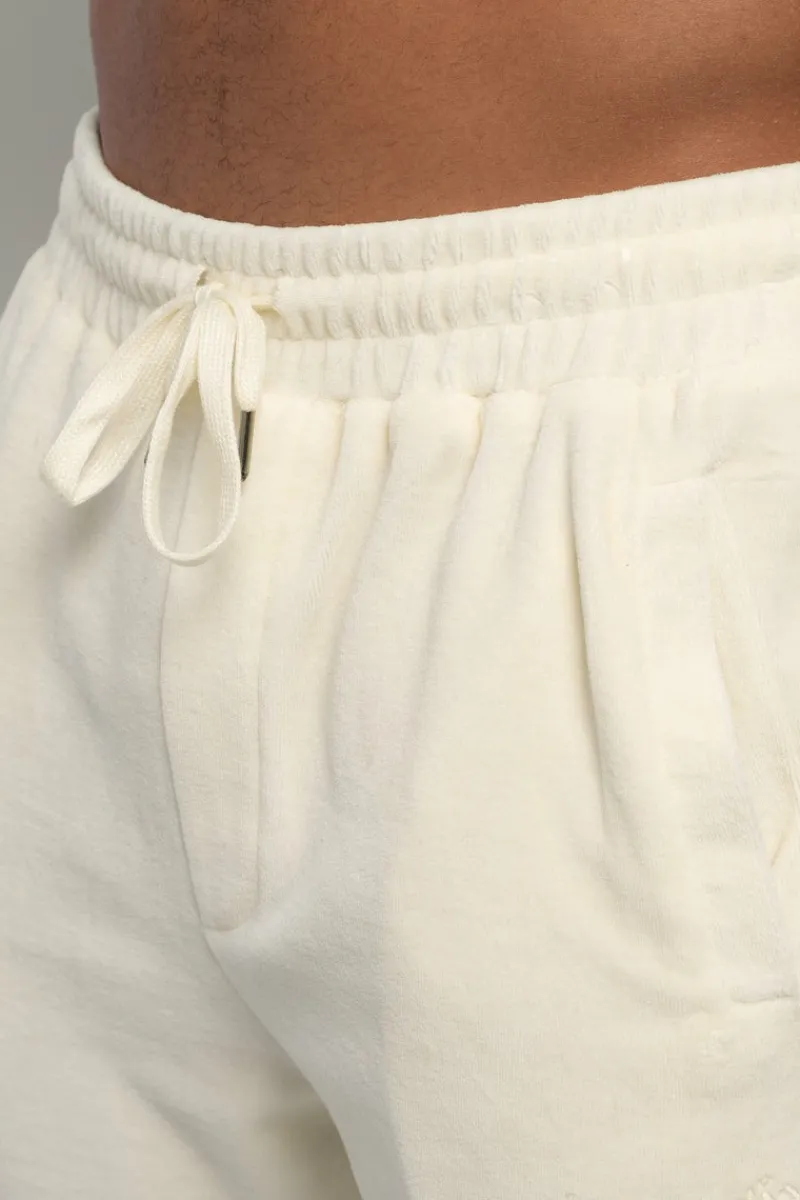 Jogging<Dropsize Velours Pant Cream White