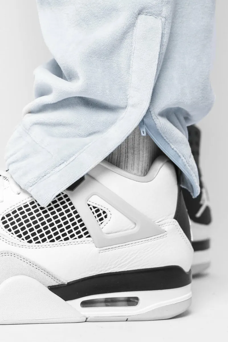Jogging<Dropsize Velours Pant Washed Baby Blue