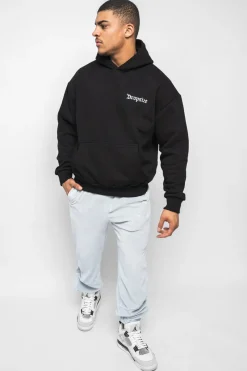 Jogging<Dropsize Velours Pant Washed Baby Blue