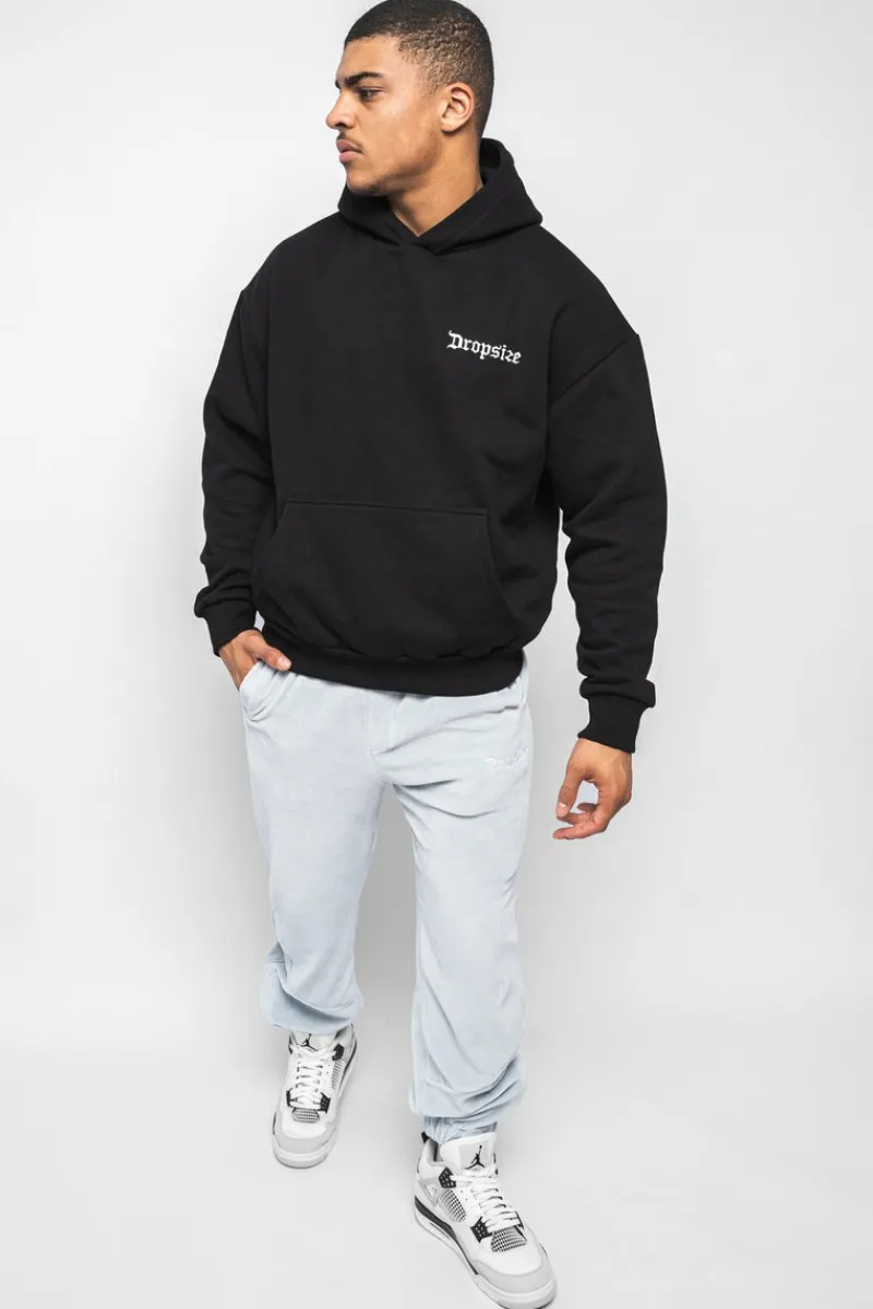 Jogging<Dropsize Velours Pant Washed Baby Blue